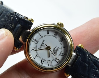 Vintage Ricoh Apex Square Tank Shape Quartz Watch Stainless Steel