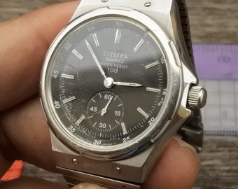 腕時計 Antique CITIZEN r compass Dial VERY RARE Citizen Dual Time Chronograph 59-1017/digital
