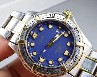 Vintage Seiko Dolce Gold Plated 8N41 6060 Textured Dial Men Quartz