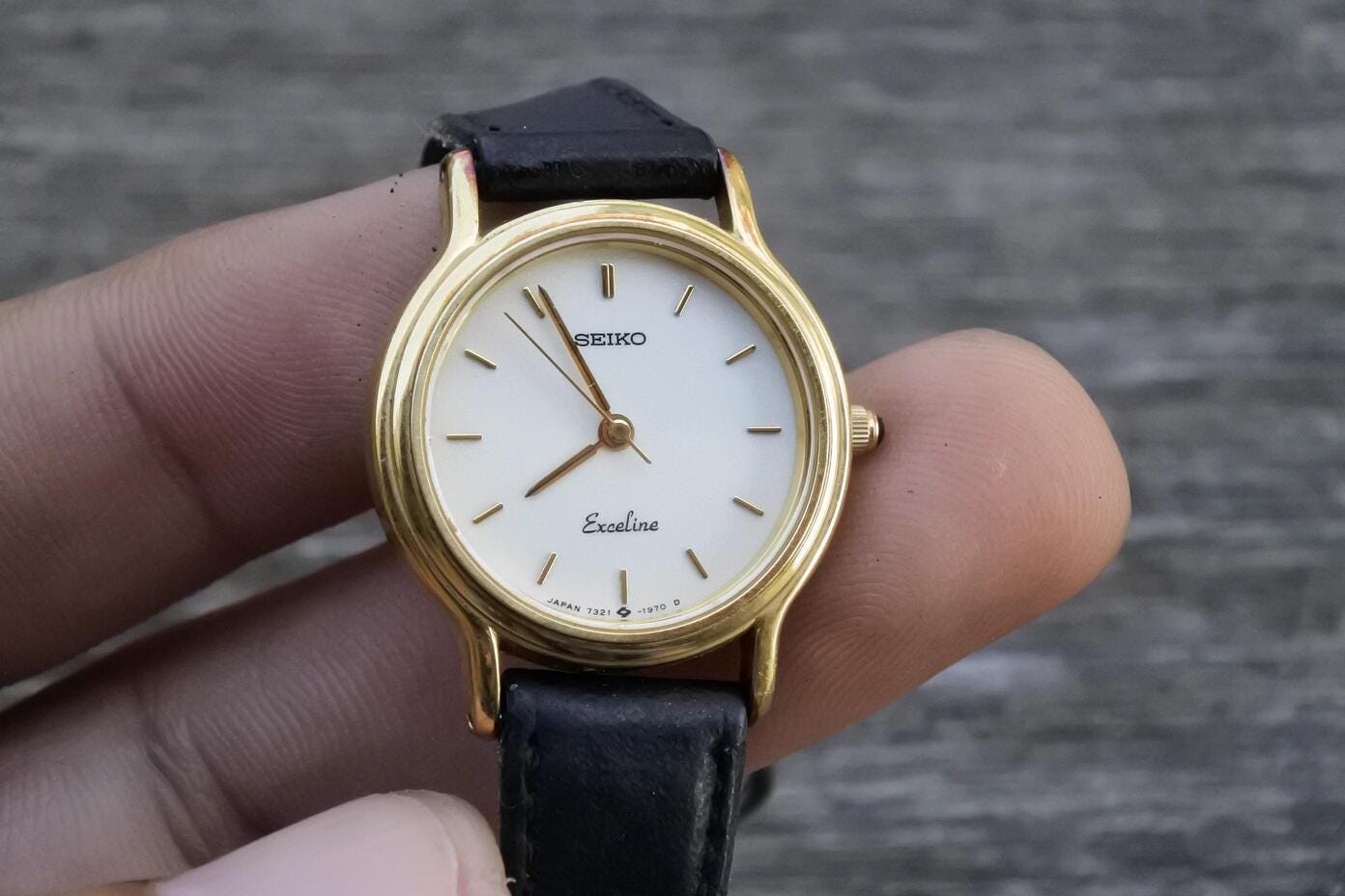 SEIKO Exceline ゴールド 腕時計 10KT 7321-6080 SEIKO セイコー エク