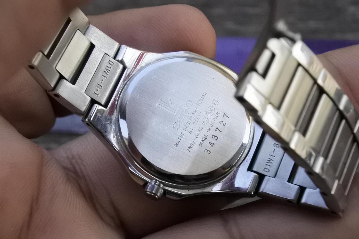 Vintage Seiko Lukia 7N82 0AX0 Integrated Bracelet Lady Quartz