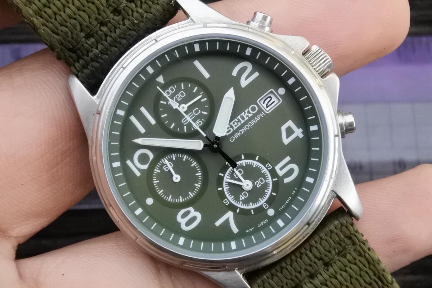 Seiko military chronograph clearance