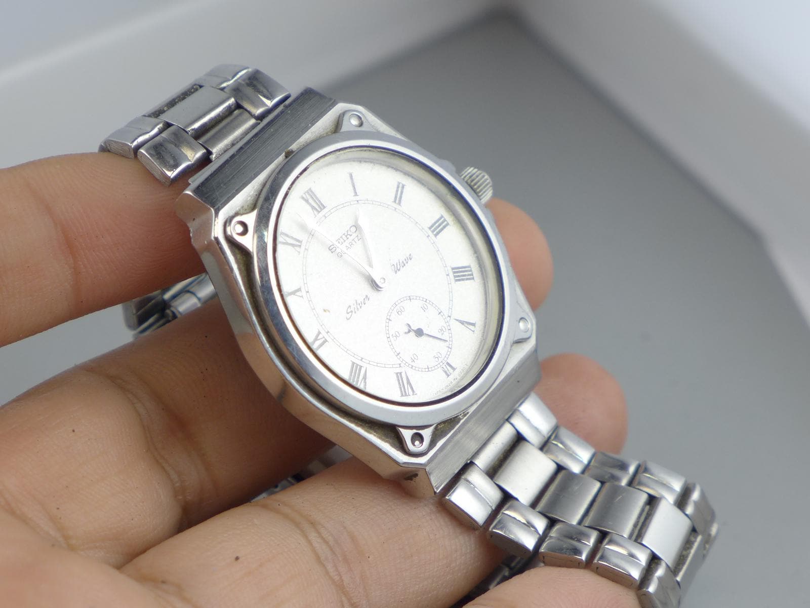 ヴィンテージSEIKO シルバーウェーブ 2628-0060スモセコ メンズ ヴィンテージ セイコー シルバー ウェーブ ウォッチ 2628