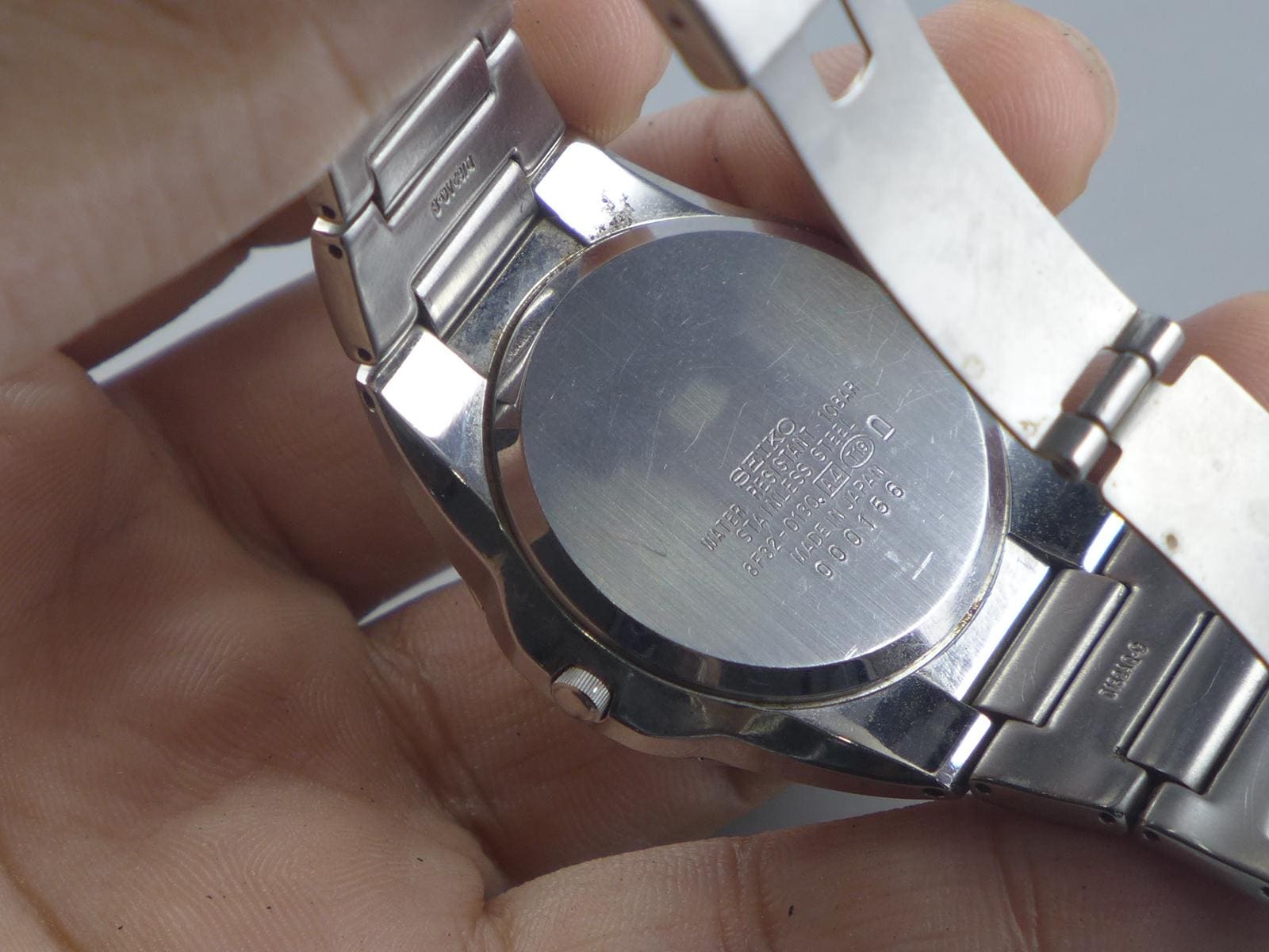 Vintage Seiko Perpetual Calendar 8F32 0130 Integrated Bracelet Men
