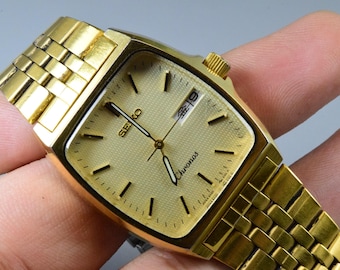 Vintage Seiko Chronos 7433 5080 Textured Dial Men Quartz Watch
