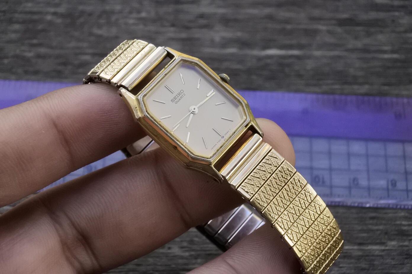 新品電池　SEIKO　7321-5240　ゴールド オクタゴン レディース 新品電池 SEIKO 7321-5240 ゴールド オクタゴン レディース