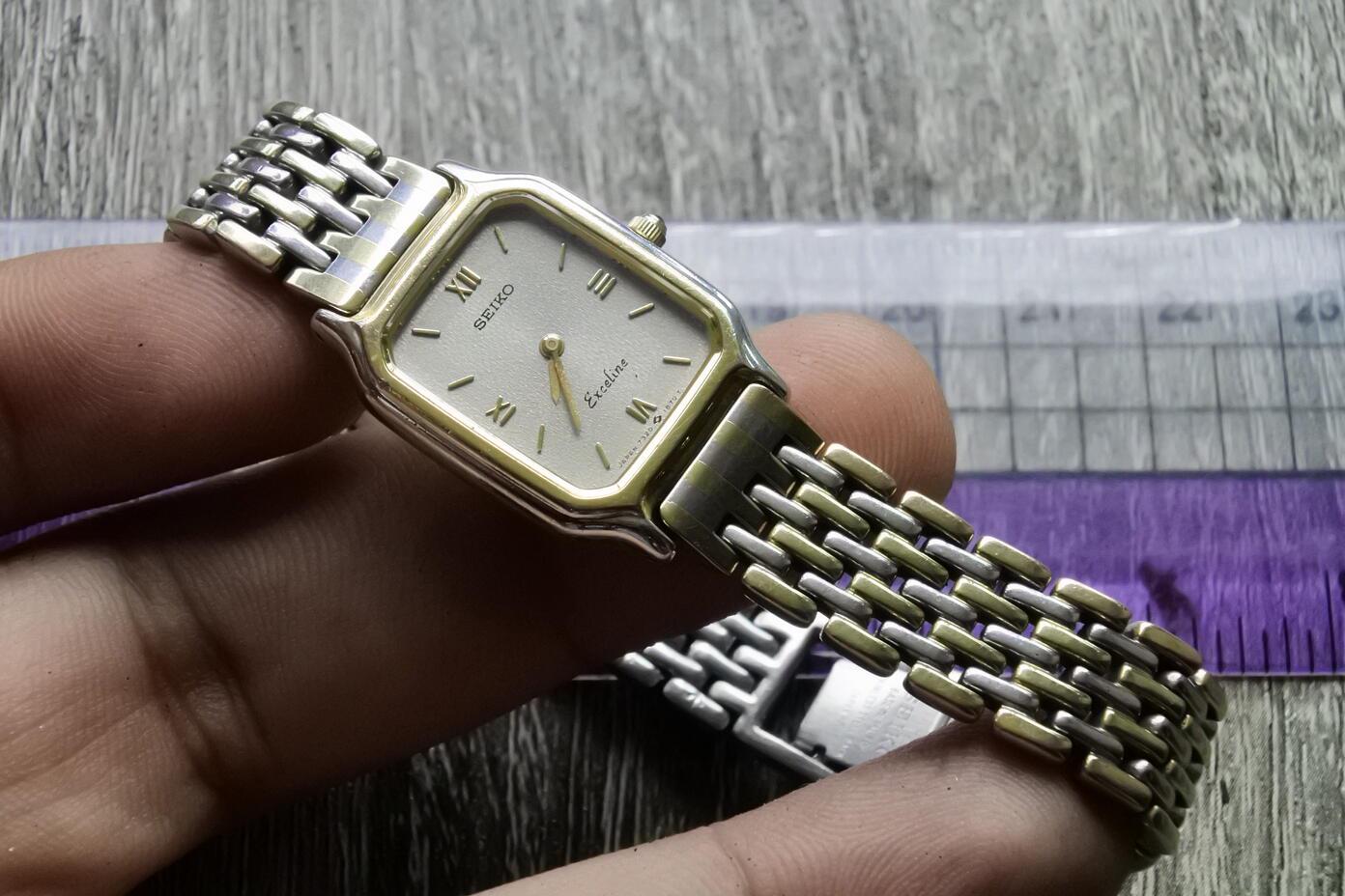 SEIKO セイコー Exceline 7320-6520 クォーツ 腕時計 Vintage Seiko Exceline 7320 6530 Lady Quartz Watch Japan