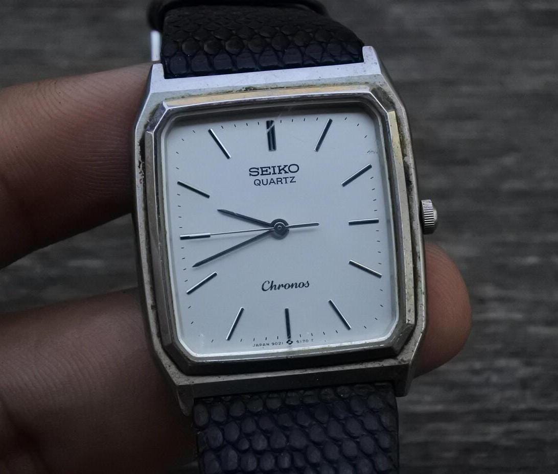 セイコー SEIKO Chronos 9021-5130 クォーツ腕時計 Vintage Seiko Chronos 9021-5130 1985 SGP Quartz Watch – WatchEra