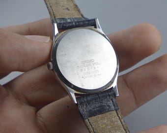Vintage Seiko 2620 0170 Silver Dial Men Quartz Watch Japan JDM 