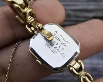 vintageさま　専用 Vintage Seiko Gold Plated 1400 6440 Integrated Bracelet Lady