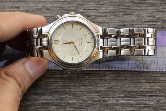 ヴィンテージ セイコー ドルチェ AGS チタン 4M21 0010 メンズ