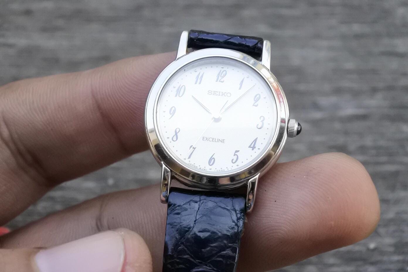 Vintage Seiko Exceline 4J41 0A40 Dress Watch Lady Quartz Watch
