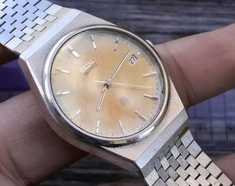 Vintage Seiko Twin Crystal 9442 7000 Original Bracelet Men Twin