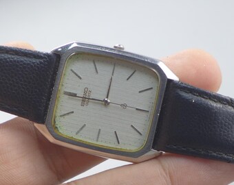 Vintage Seiko 6030 5150 Textured Dial Men Quartz Watch Japan JDM