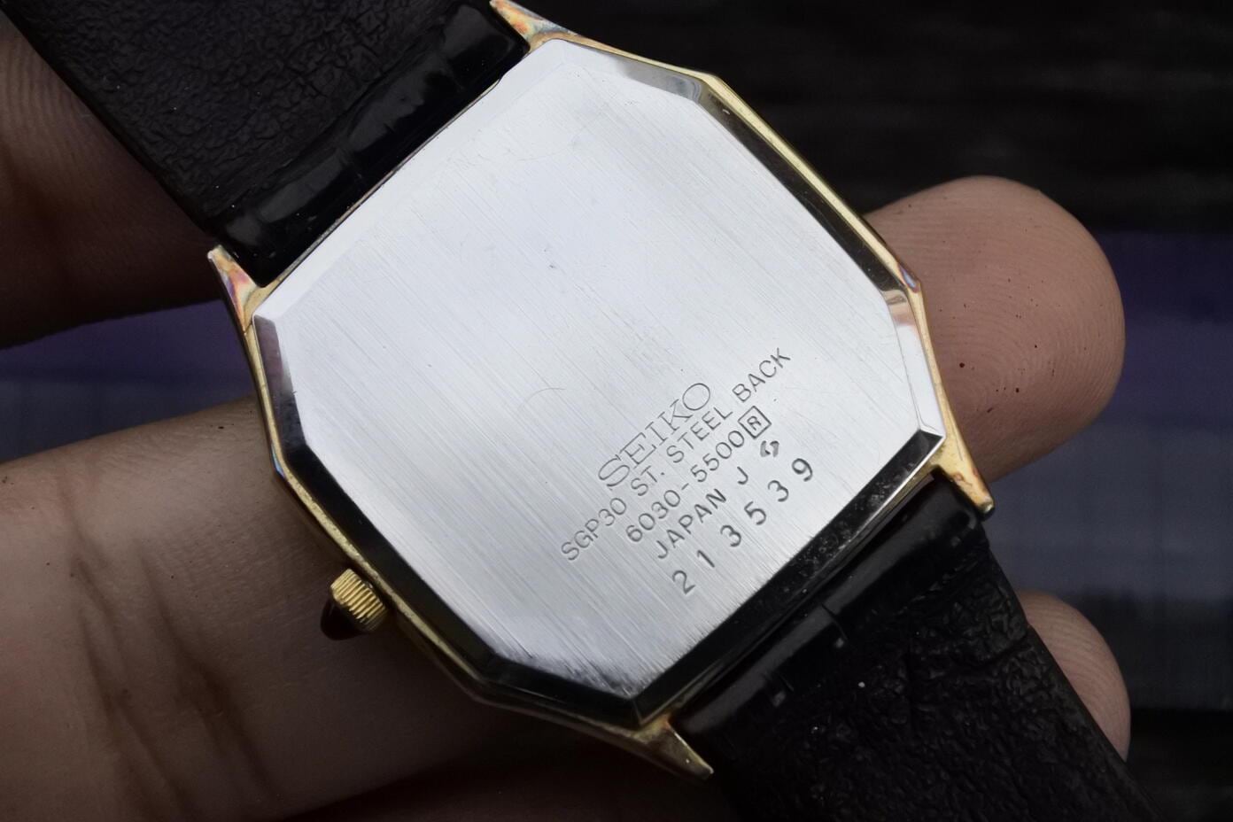 Vintage Seiko Dolce Gold Plated 30 Microns 6030 5500 Men Quartz