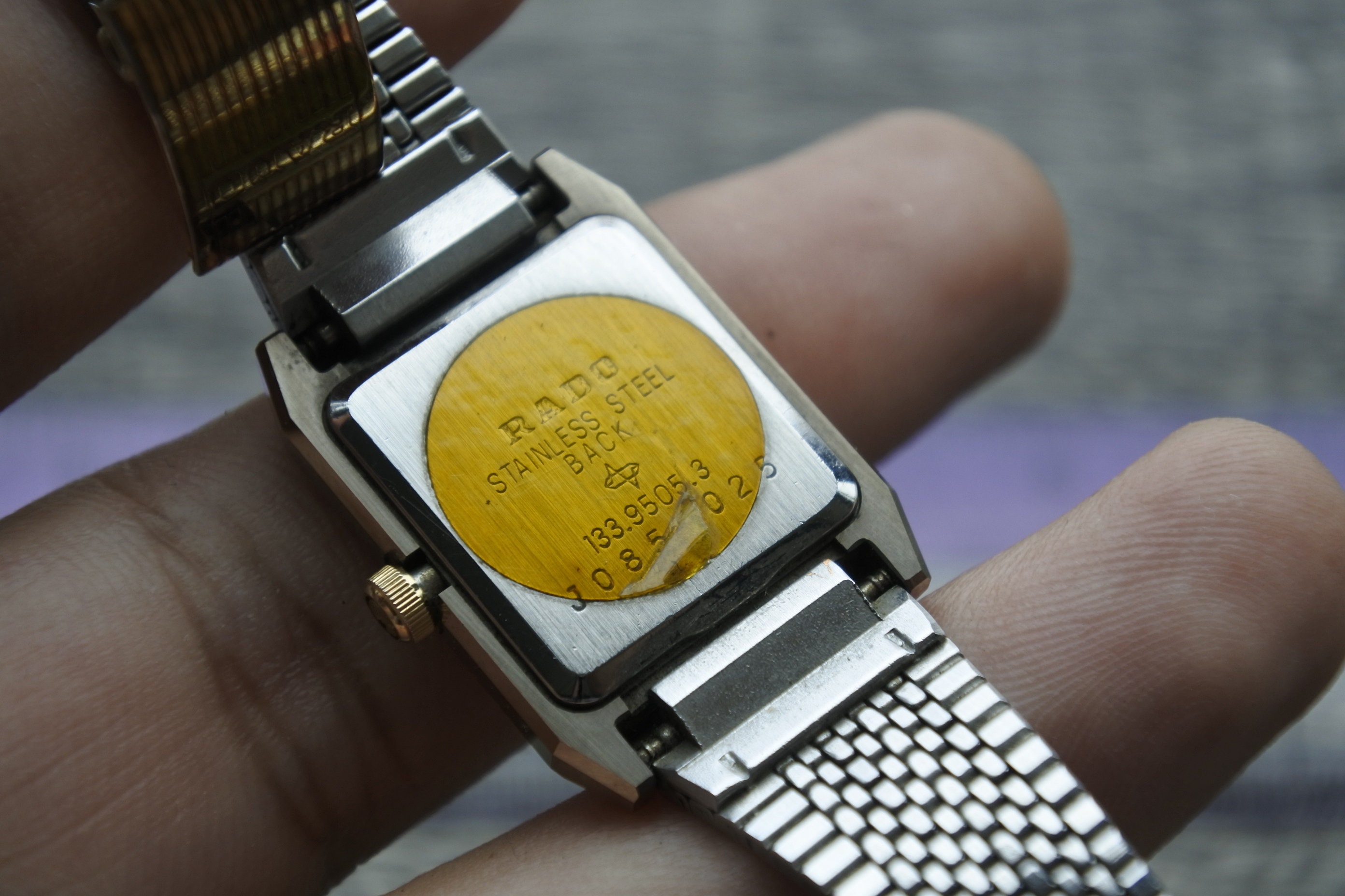 Rado quartz stainless steel back hot sale