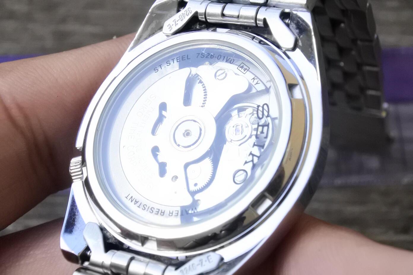 SEIKO MOD 7S26-01V0 Seiko 5 7S26-01V0 7S26-03T0 Flat Sapphire 