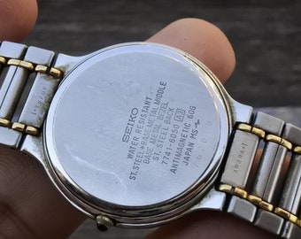Seiko Dolce 7741-6050 ドルチェ ローマン Roman Vintage Seiko Dolce 7741 6050 Roman Numeral Dial Unisex