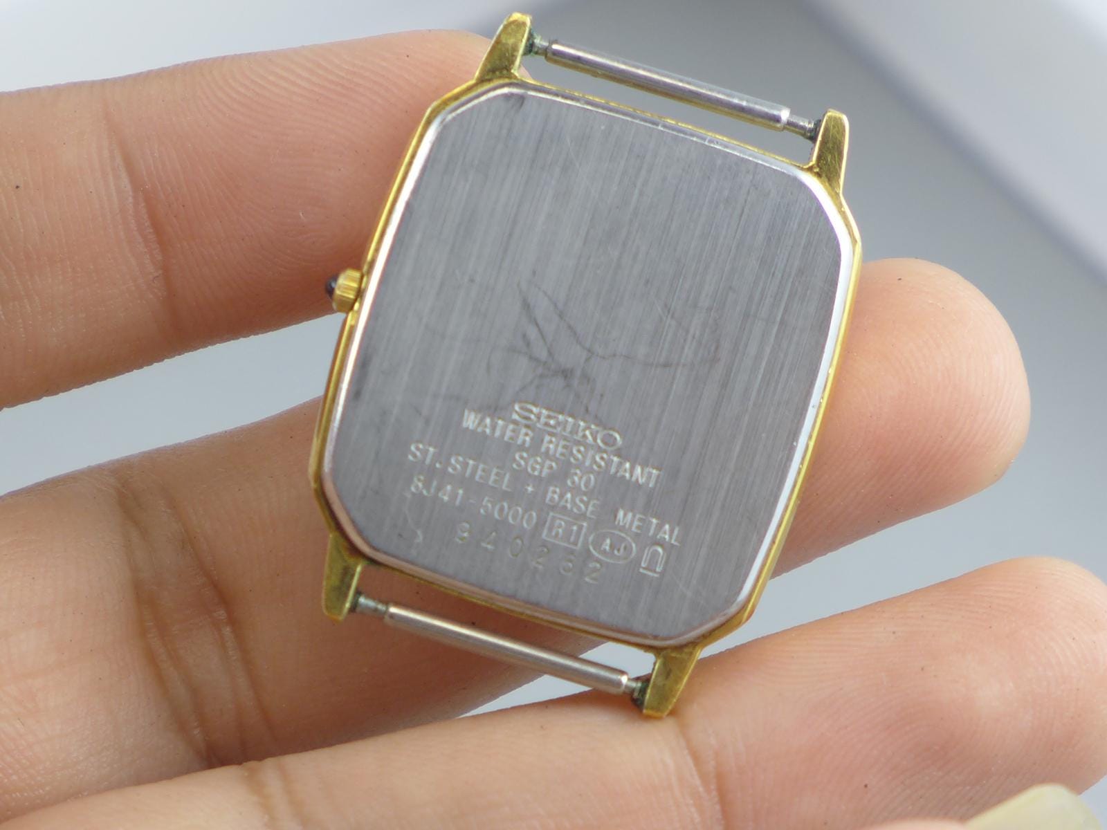 Vintage Seiko Dolce Gold Plated 30 Microns 8J41 5000 8J41 5000 Men