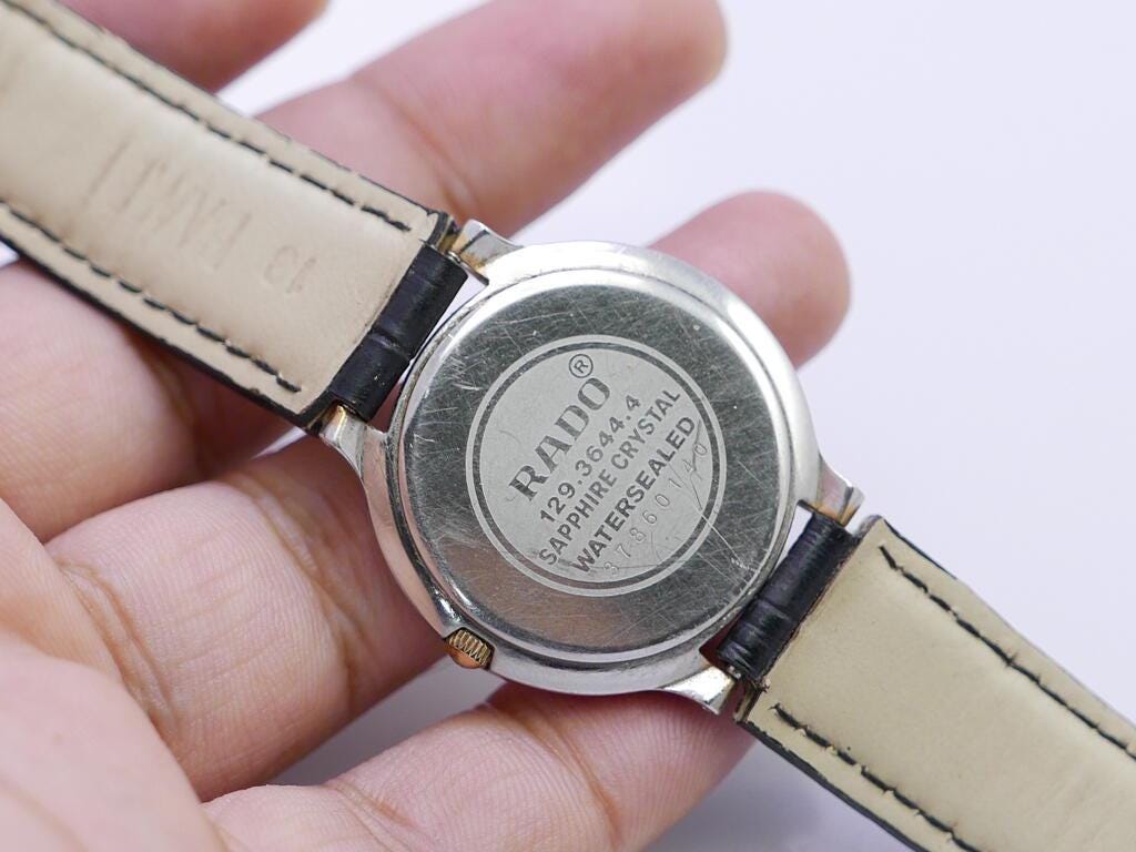 Vintage Rado Florence 129.3644.4 Sapphire Crystal Unisex Quartz