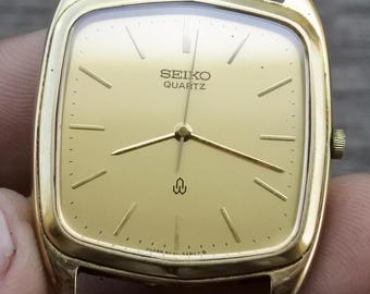 Vintage Seiko Gold Plated 30micron 6030 5250 Dress Men