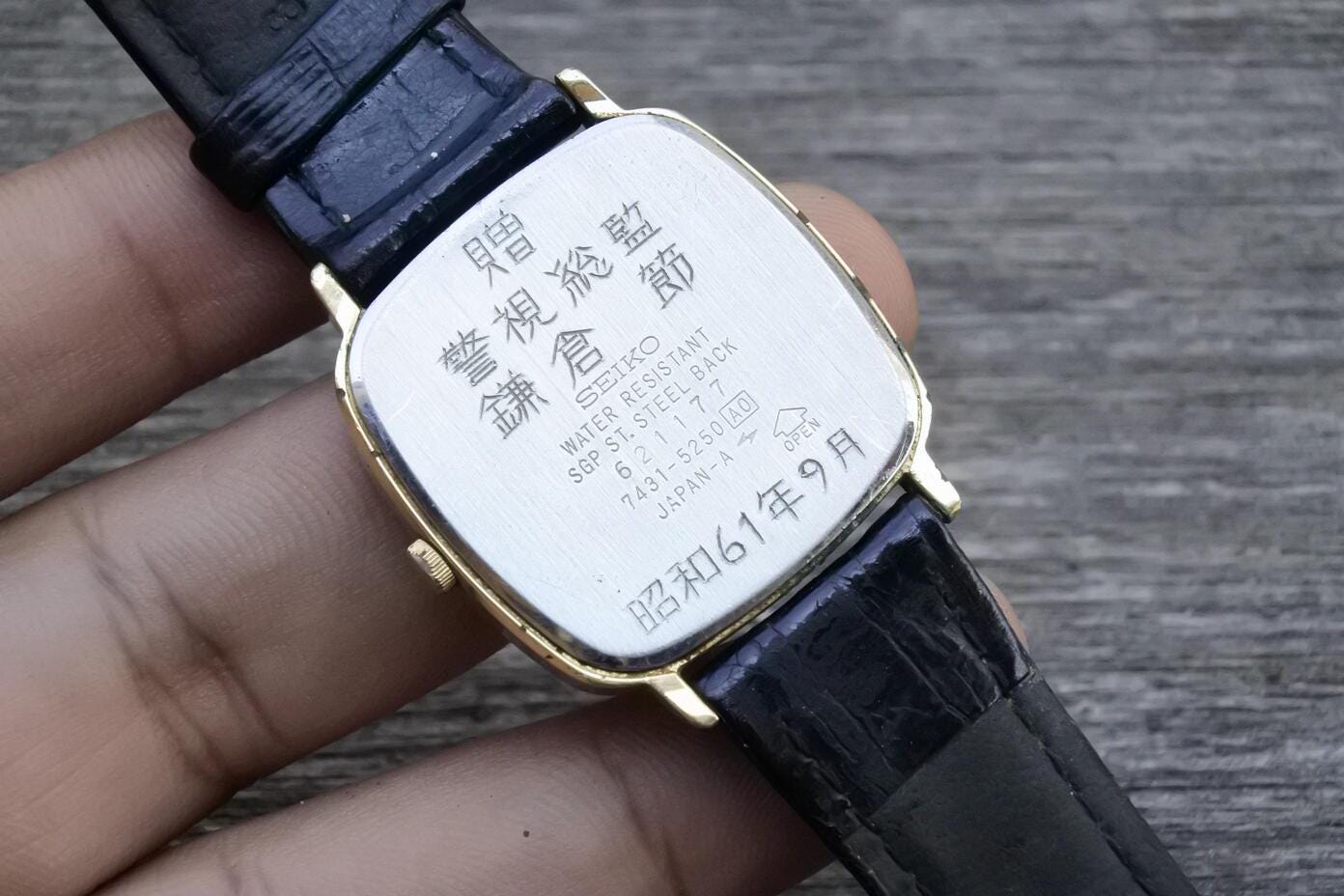 ヴィンテージ セイコー ゴールドメッキ 7431 5250 ドレス メンズ