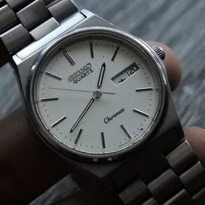 【美品】セイコー クロノス クォーツ【8123-6300】【稼働品】メンズモデル 腕時計メンズ電池交換済みセイコーSEIKOクロノス8123-6300