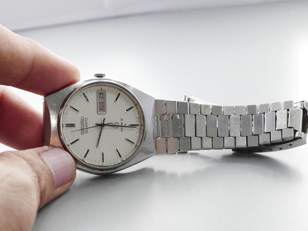 Vintage Seiko Type II 7123 7000 Year 1979 Men Quartz Watch Japan
