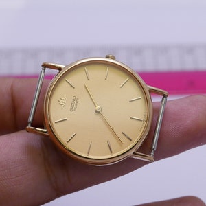 SEIKO 5Y30-7000 稼働品 電池交換済み ドレスウォッチ Vintage Seiko Galaxy 5Y30 7000 Dress Watch Unisex Quartz Watch