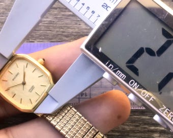 Vintage Citizen Gold Plate 2930 Texture Dial Lady Quartz Watch