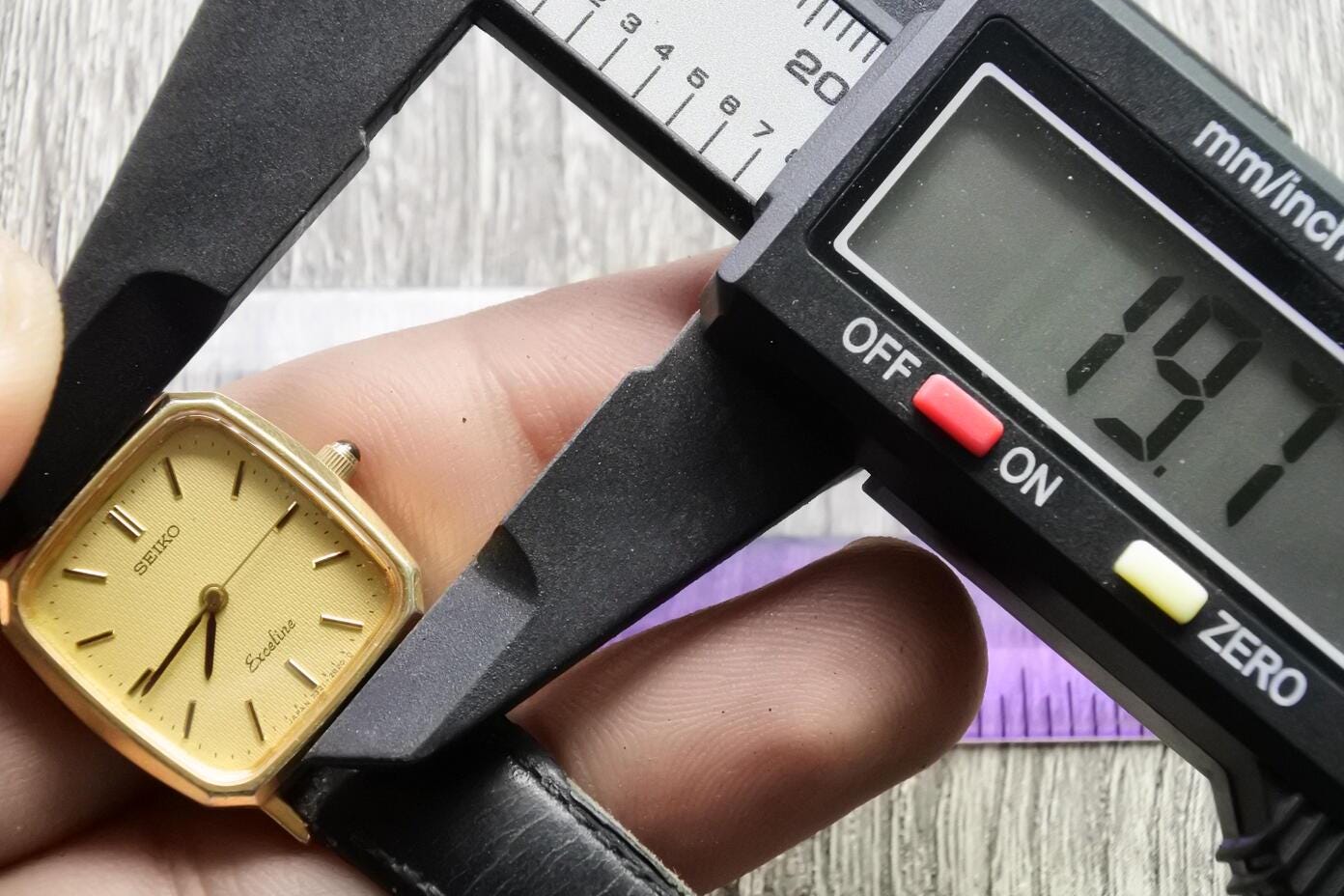 Vintage Seiko Exceline Gold Plated 30microns 7321 6570 Lady