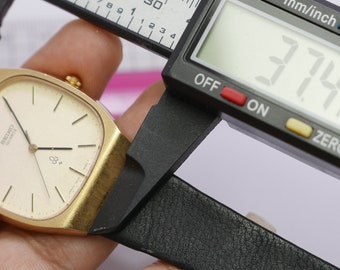 Vintage Seiko Gold Plated 7830 5020 Textured Dial Men Quartz Watch