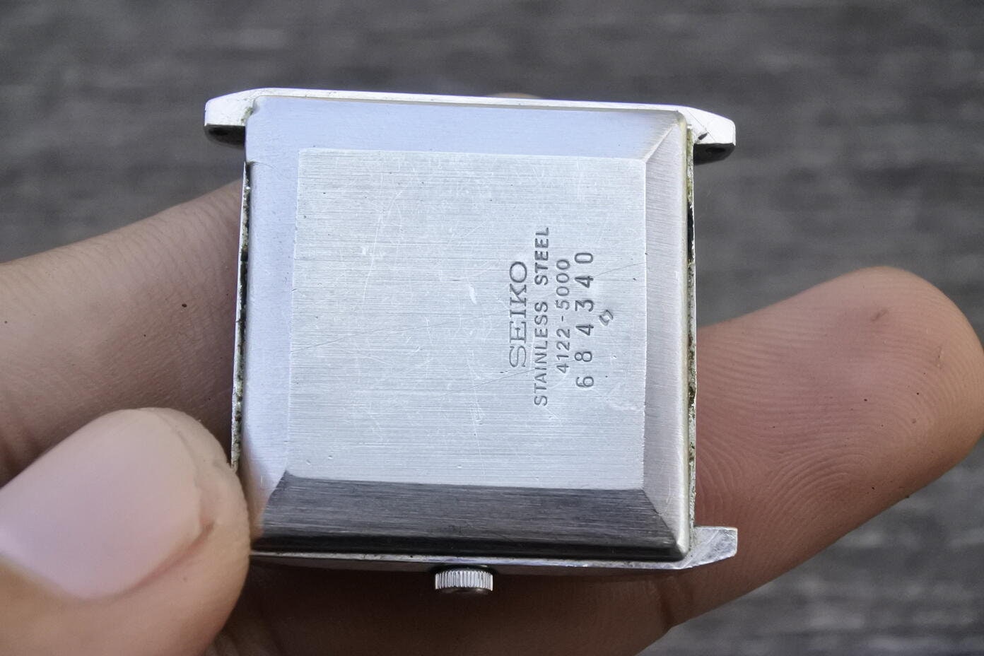 ヴィンテージ セイコー 4122 5000 ブルー ダイヤル メンズ クォーツ 