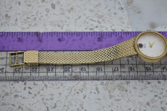 Vintage Seiko Gold Plated 1220 0020 White Dial Lady Quartz Wrist