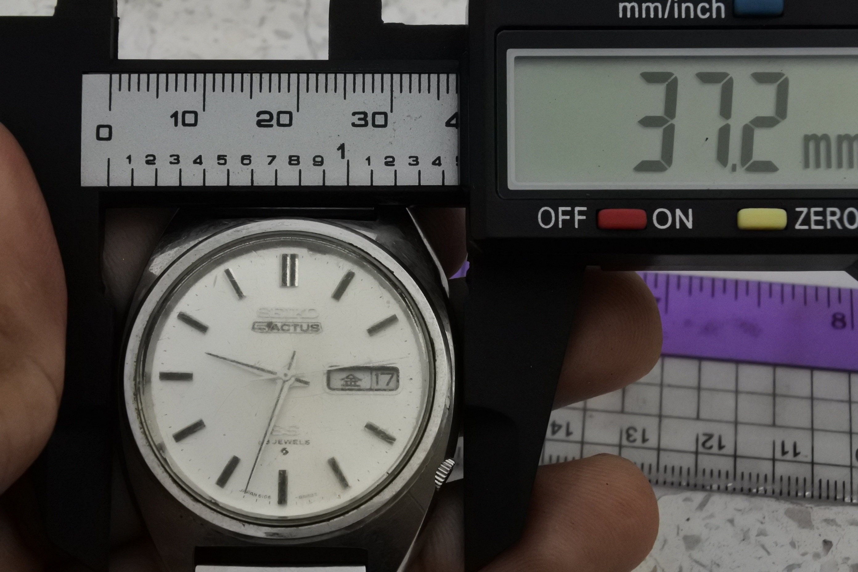 SEIKO 5 ACTUS SS セイコー 5アクタス 6106-8420 Seiko 5 Actus SS 6106-8420 Automatic Day/Date Blue Dial