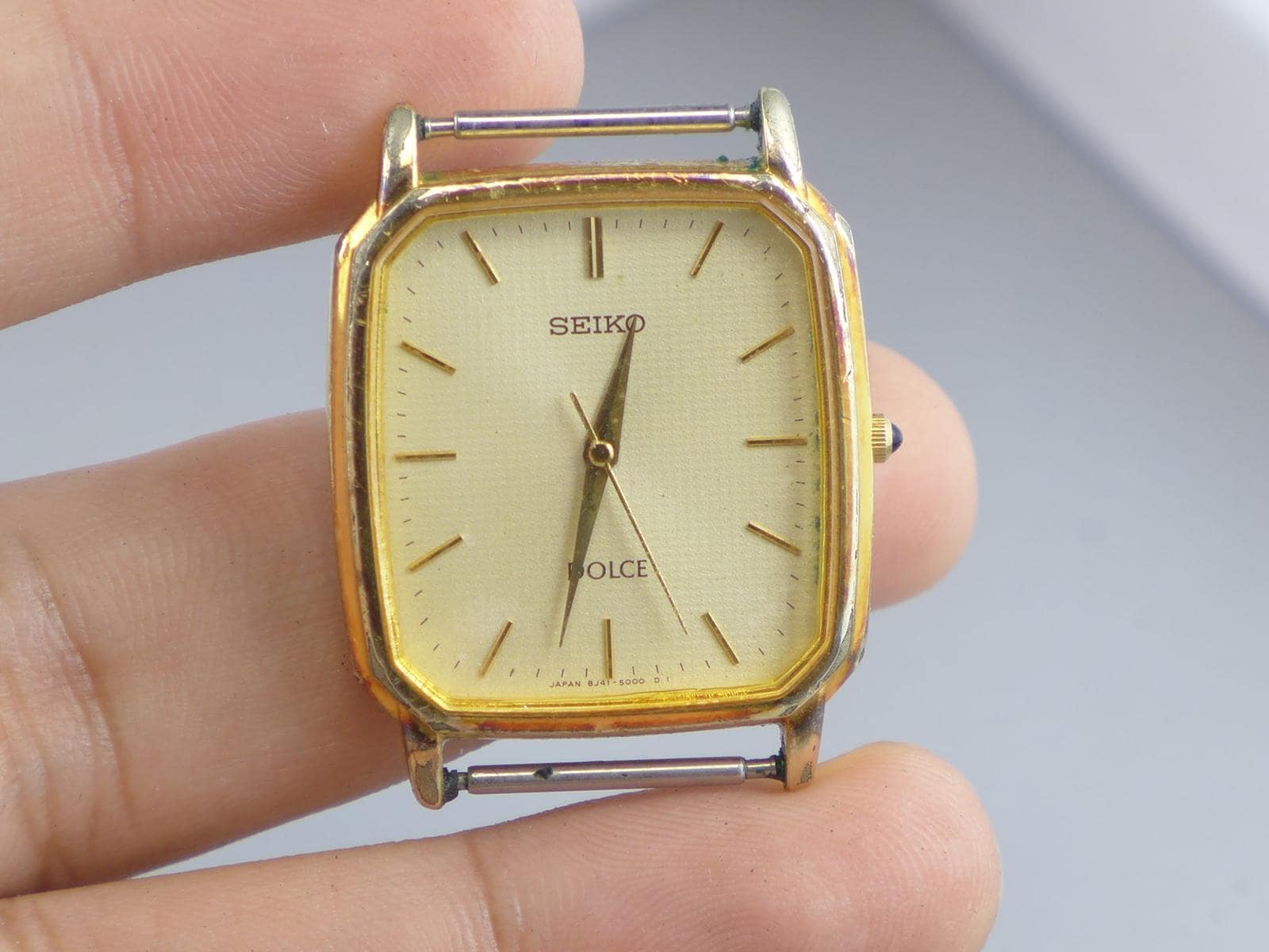 Vintage Seiko Dolce Gold Plated 30 Microns 8J41 5000 8J41 5000 Men
