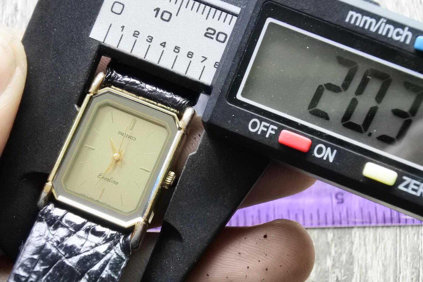 Vintage Seiko Exceline 1221 5820 Lady Quartz Watch Japan Square