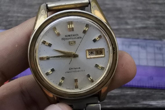Vintage Seiko 5 Sportmatic Deluxe 7619 9030 Men Automatic Japan