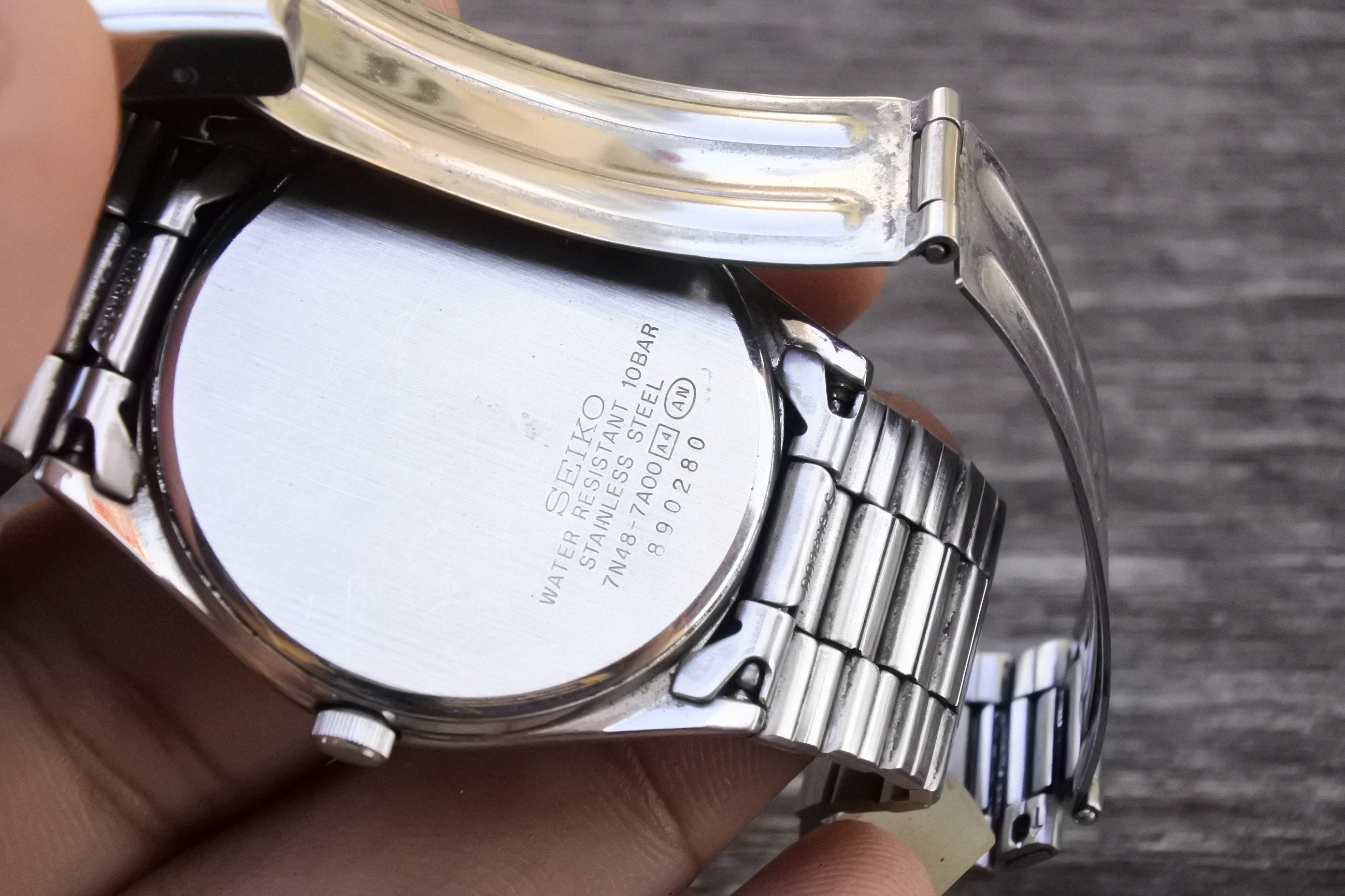 時計 SEIKO SPIRIT 7N48-7A00 MENS QUARTZ Vintage Seiko Spirit 7N48 7A00 White Dial Men Quartz Watch
