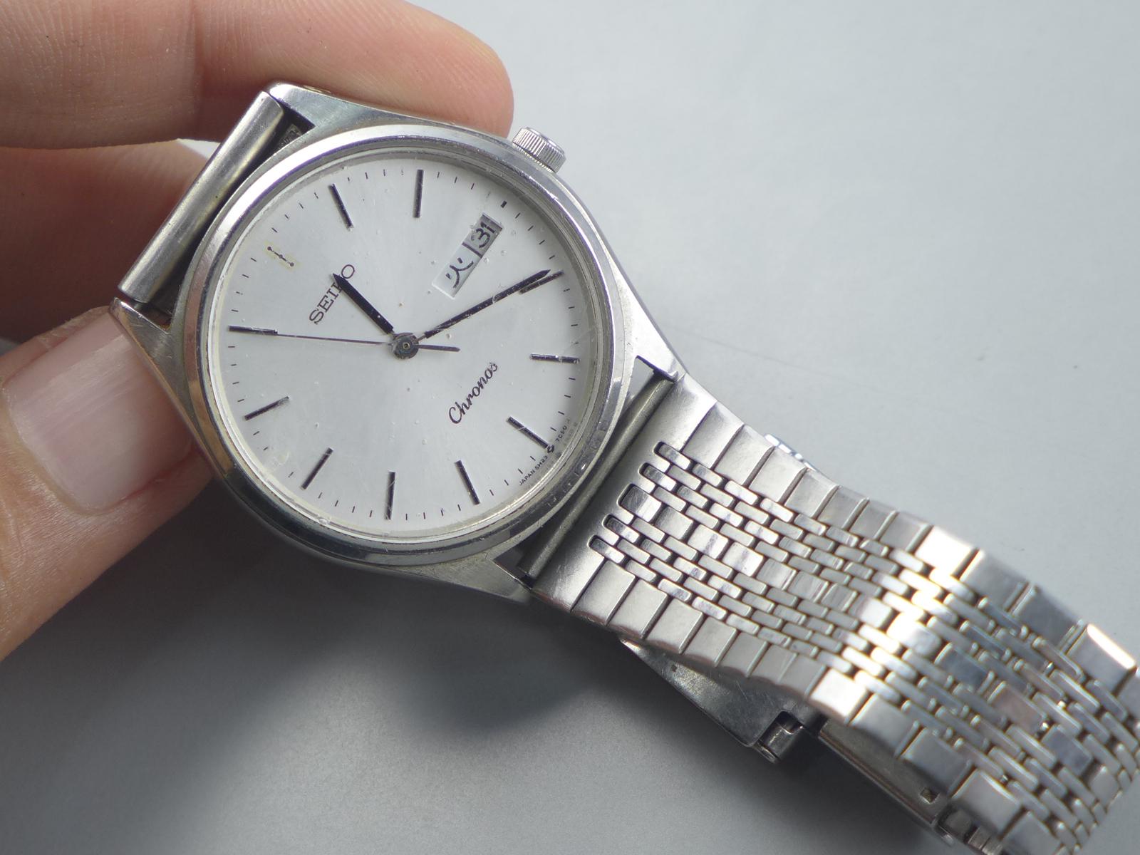 新品電池 SEIKO セイコー クロノス5H23-7D40 腕時計 1989年製 