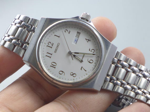 Buy Vintage Seiko Chronos 5H23 7D20 Gray Dial Men Quartz Watch