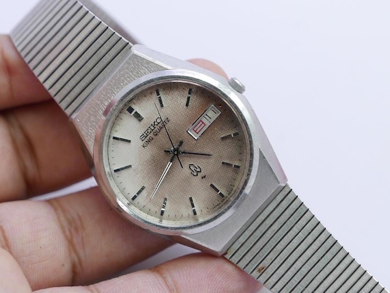 208-4 綺麗 SEIKO KING QUARTZ セイコーキングクォーツ メンズ腕時計