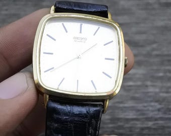 SEIKO セイコー QUARTZ ヴィンテージ腕時計 7431-5250 Vintage Seiko Gold Plated 7431 5250 Dress Men Quartz Watch