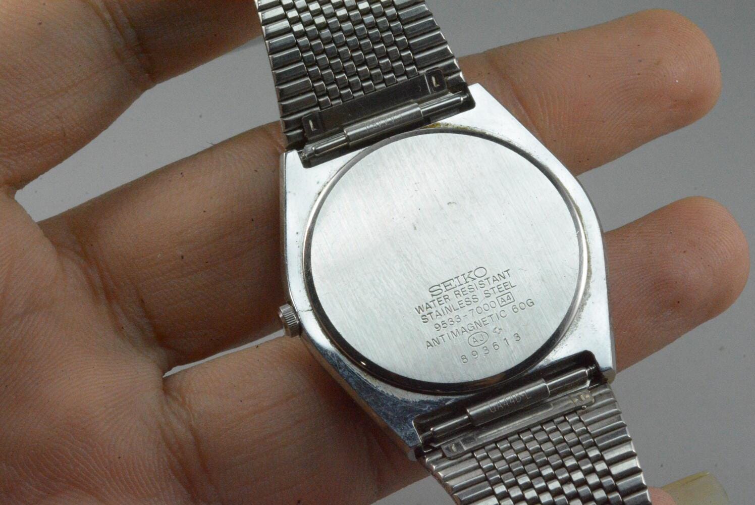 Vintage Seiko Majesta 9533 6000 Gray Textured Dial Men Quartz