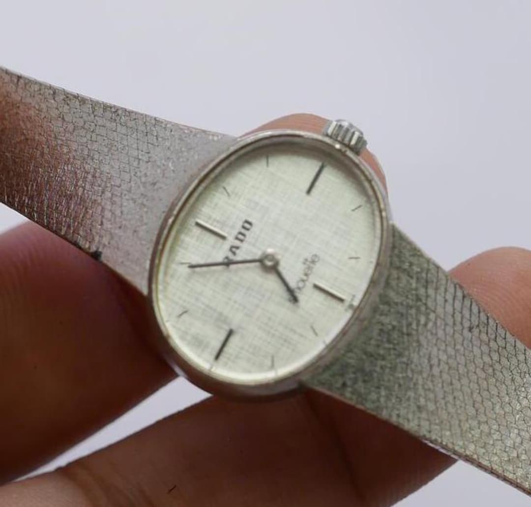 Vintage Rado Silhouette Integrated Bracelet Lady Hand
