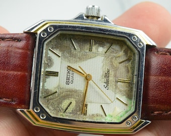 Vintage Seiko Silverwave 6030 514A witte wijzerplaat heren