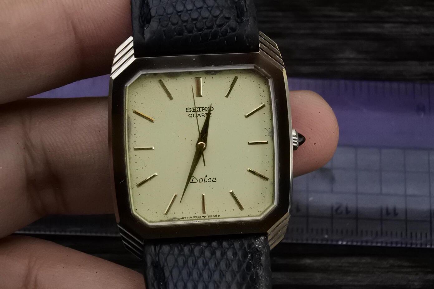 Vintage Seiko Dolce Nickle Alloy Case 5931 5430 Men Quartz Watch