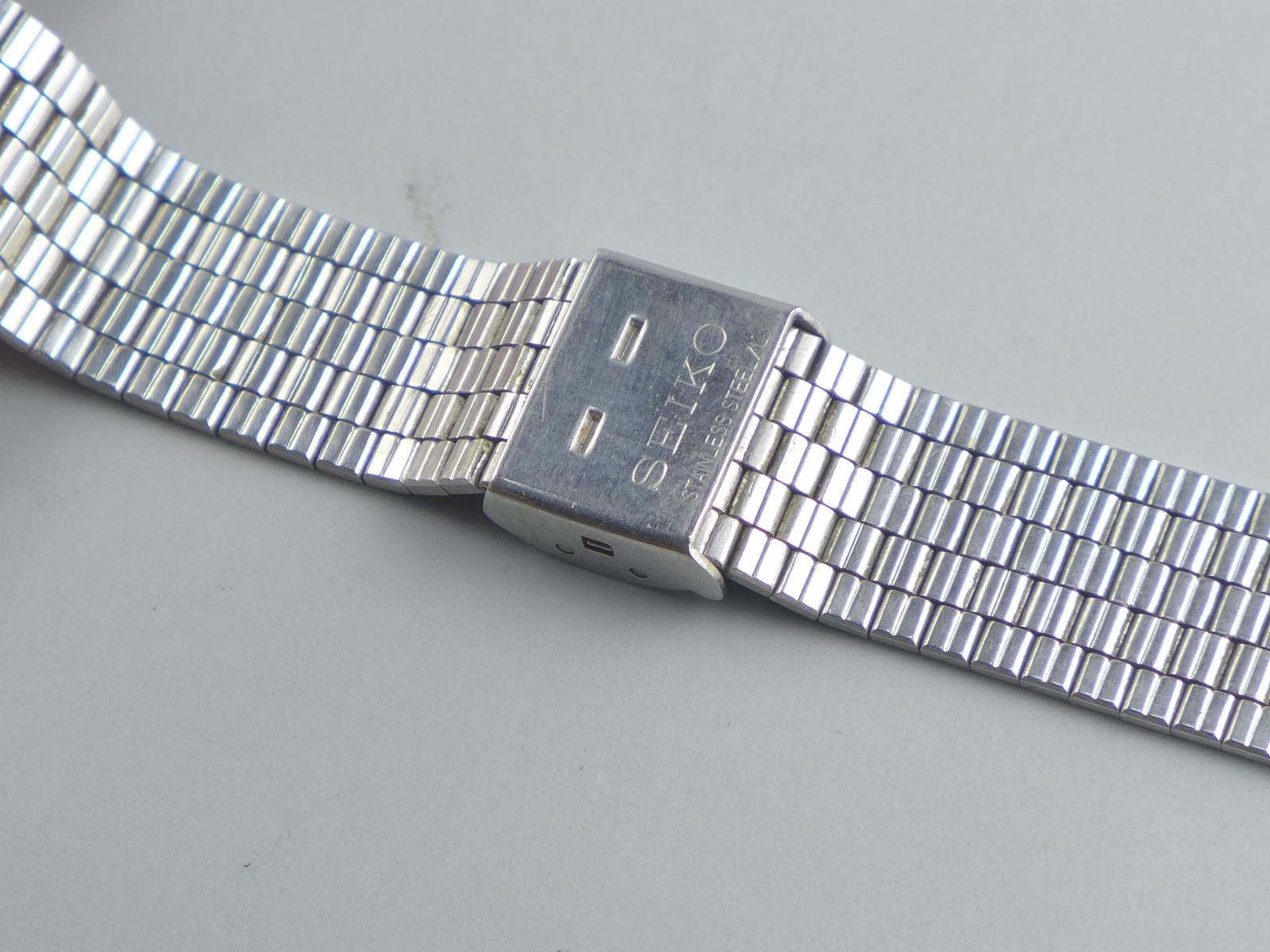 Vintage Seiko 7832 8000 Gray Dial Men Quartz Watch Japan JDM Round