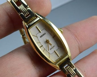 Vintage Seiko Lucent 1F2W 5A00 Watch Japan Two Watch Two Time