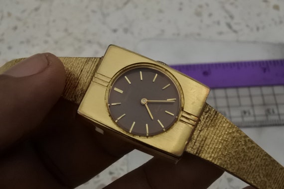 【新品電池】SEIKO ソシエ タンク 腕時計　レディース　ゴールド 新品電池】SEIKO ソシエ タンク 腕時計 レディース ゴールド